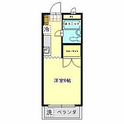 ストークマンション小礒 1Kの間取図画像
