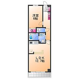 プールトゥジュール 1LDKの間取図画像