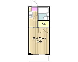 グリーンピア柿生 3階1Kの間取り