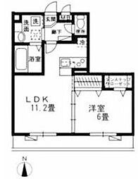 ラ・メージュ百合丘 1LDKの間取図画像