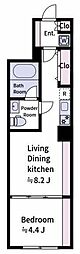 aLATO 杉並堀ノ内 1LDKの間取図画像