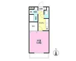 アーバンヒルズ 1Kの間取図画像
