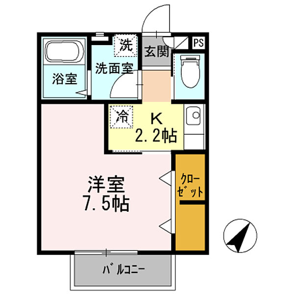 大阪府堺市北区百舌鳥梅町３丁(賃貸アパート1K・1階・26.91㎡)の写真 その2