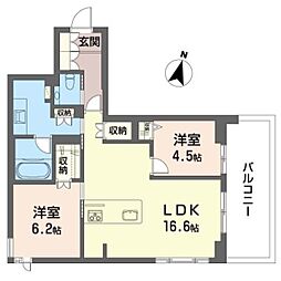 間取図画像 2LDK