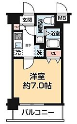 GENOVIA西川口II 1Kの間取図画像