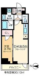 SEASONFLATS住吉 1DKの間取図画像