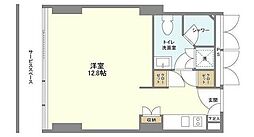 ウエリスアーバン品川タワー ワンルームの間取図画像