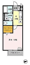 エミネンス荻窪 1Kの間取図画像