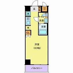 JR山手線 大塚駅 徒歩3分の賃貸マンション 5階1Kの間取り