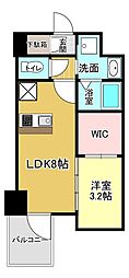 セレニテ東梅田アリエ 1LDKの間取図画像