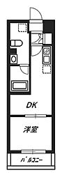 LIV CITY 八王子 1DKの間取図画像