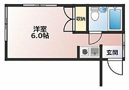 メゾンドリラ ワンルームの間取図画像