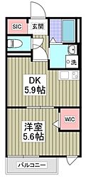 Buena casa 西千葉 1階1DKの間取り