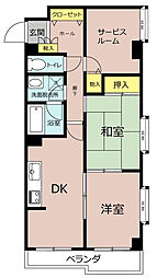 ケントコート藤沢妙善寺 2SDKの間取図画像