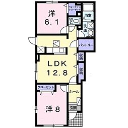コートデマグノリア3 2LDKの間取図画像