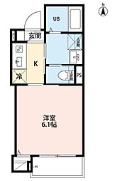 robot home 千住緑町IV 3階1Kの間取り