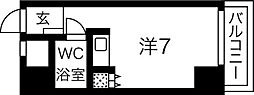 レバンガAP新大阪イースト ワンルームの間取図画像