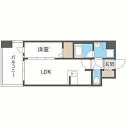 グランフォーレ千早マークスクエアウエストウイング 1LDKの間取図画像