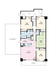 ルピナス鶴川サウスステージ 4LDKの間取図画像