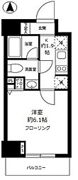 グロースメゾン亀戸 1Kの間取図画像