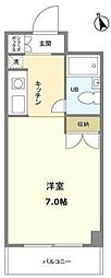 アルモニコンフォール ワンルームの間取図画像