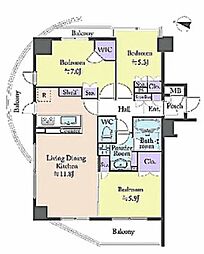 ファーストシーン瑞江 3LDKの間取図画像