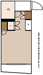 WINBELLSOLO木場No.1 ワンルームの間取図画像