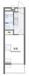 レオパレス俊 1Kの間取図画像
