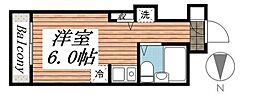 コンフォート長津田 ワンルームの間取図画像