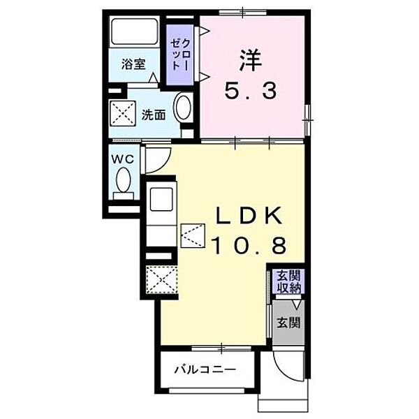 神奈川県横浜市緑区長津田町(賃貸アパート1LDK・1階・37.38㎡)の写真 その2