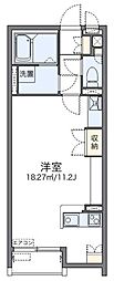 レオネクストグラース3 ワンルームの間取図画像