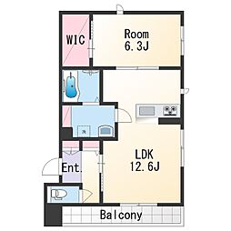 間取図画像 1LDK