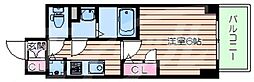 エスリード本町レジデンス 1Kの間取図画像