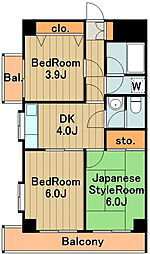 T'sgarden永山 3DKの間取図画像