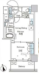 パークアクシス大塚ステーションゲートタワー 19階1LDKの間取り