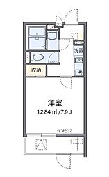 クレイノアンジュ鶴間 1Kの間取図画像
