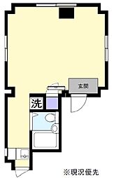 清水ビル ワンルームの間取図画像