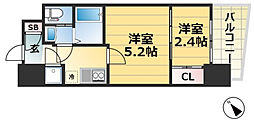 JR東海道・山陽本線 神戸駅 徒歩8分の賃貸マンション 4階2Kの間取り