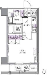 IVYWEST 1Kの間取図画像