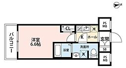 AZEST西川口 1Kの間取図画像