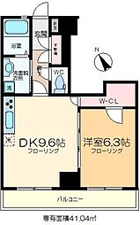 グランヴィラージュ 1DKの間取図画像