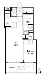 GRANPASEO西麻布 1LDKの間取図画像