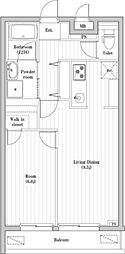アーバンパーク東向島 1LDKの間取図画像