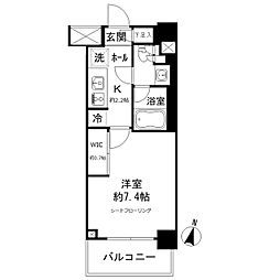 JPnoie亀戸 1Kの間取図画像