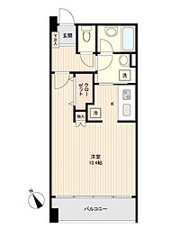 JR仙石線 榴ケ岡駅 徒歩1分の賃貸マンション 6階ワンルームの間取り