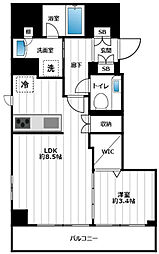 ジェイワザック押上エクセレント 1LDKの間取図画像