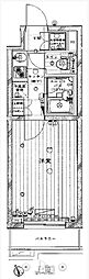 ルーブル喜多見 1Kの間取図画像