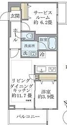 カールスルーエ吉祥寺 1階1SLDKの間取り