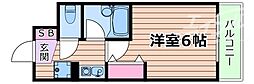 エスリード新大阪第8 1Kの間取図画像