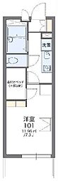 レオパレスエトワール朝日2 1Kの間取図画像